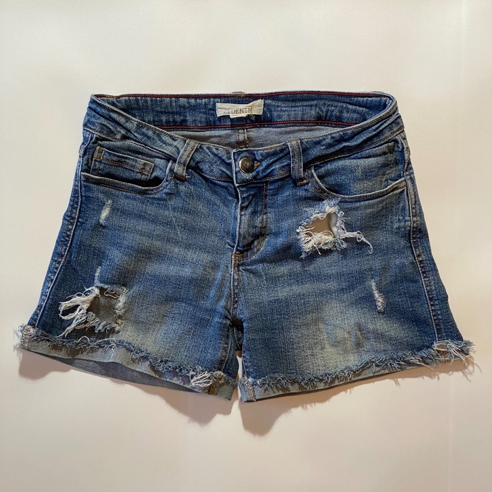 Forever 21 Low Rise Denim Shorts